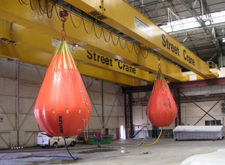 Water filled load test weights